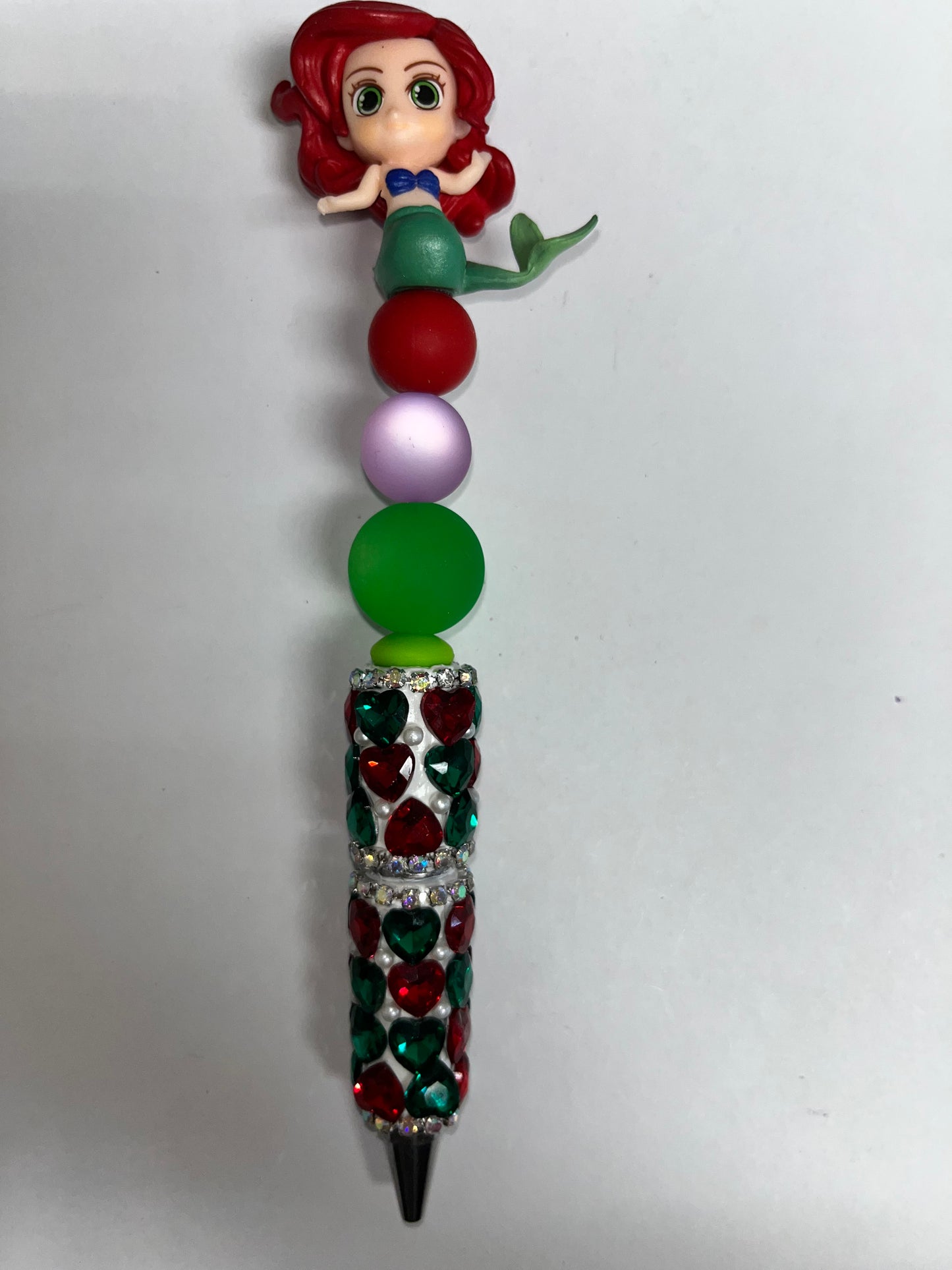 Ariel Heart Rhinestone Pen