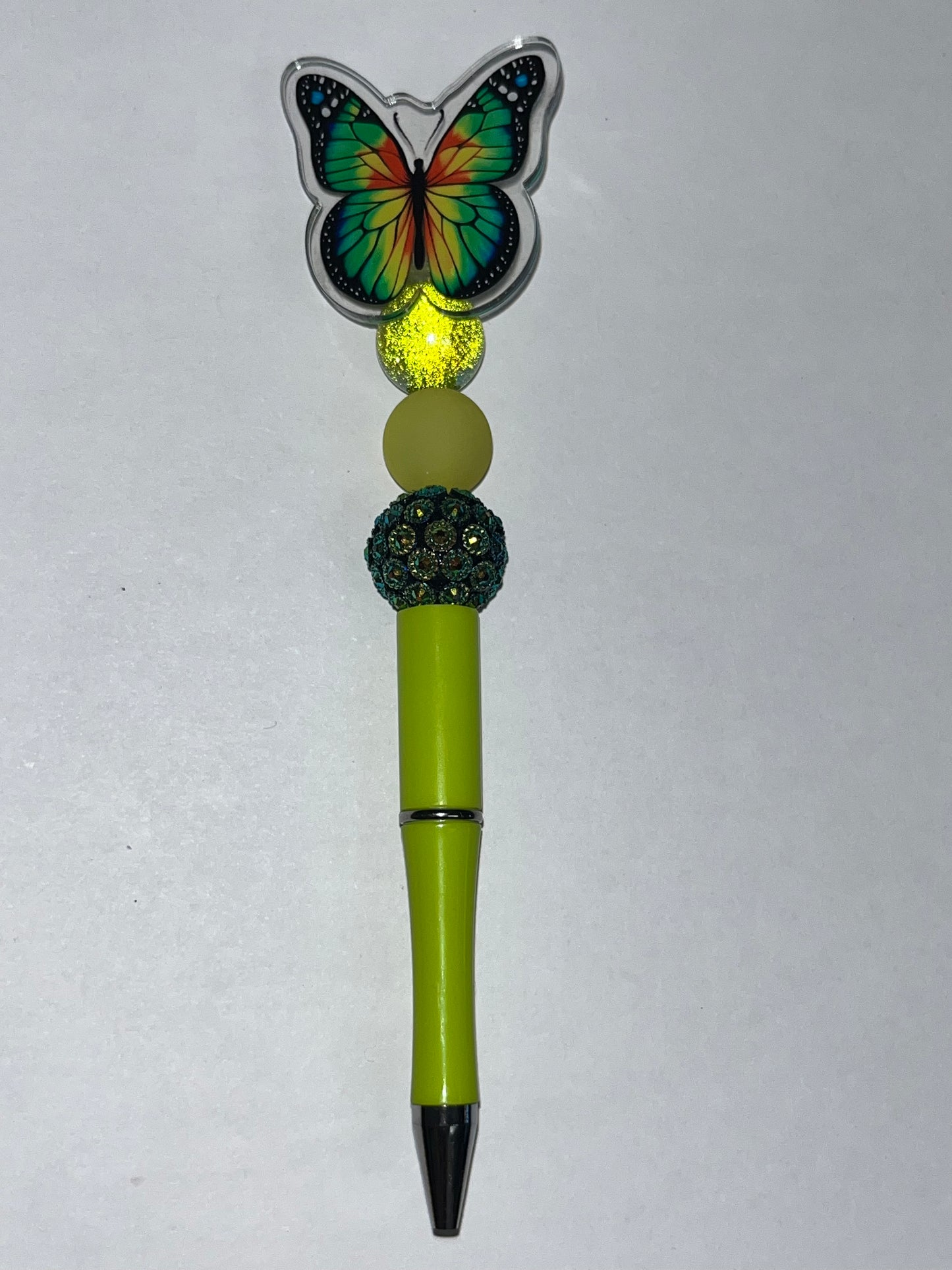 Butterfly Lime Green Pen