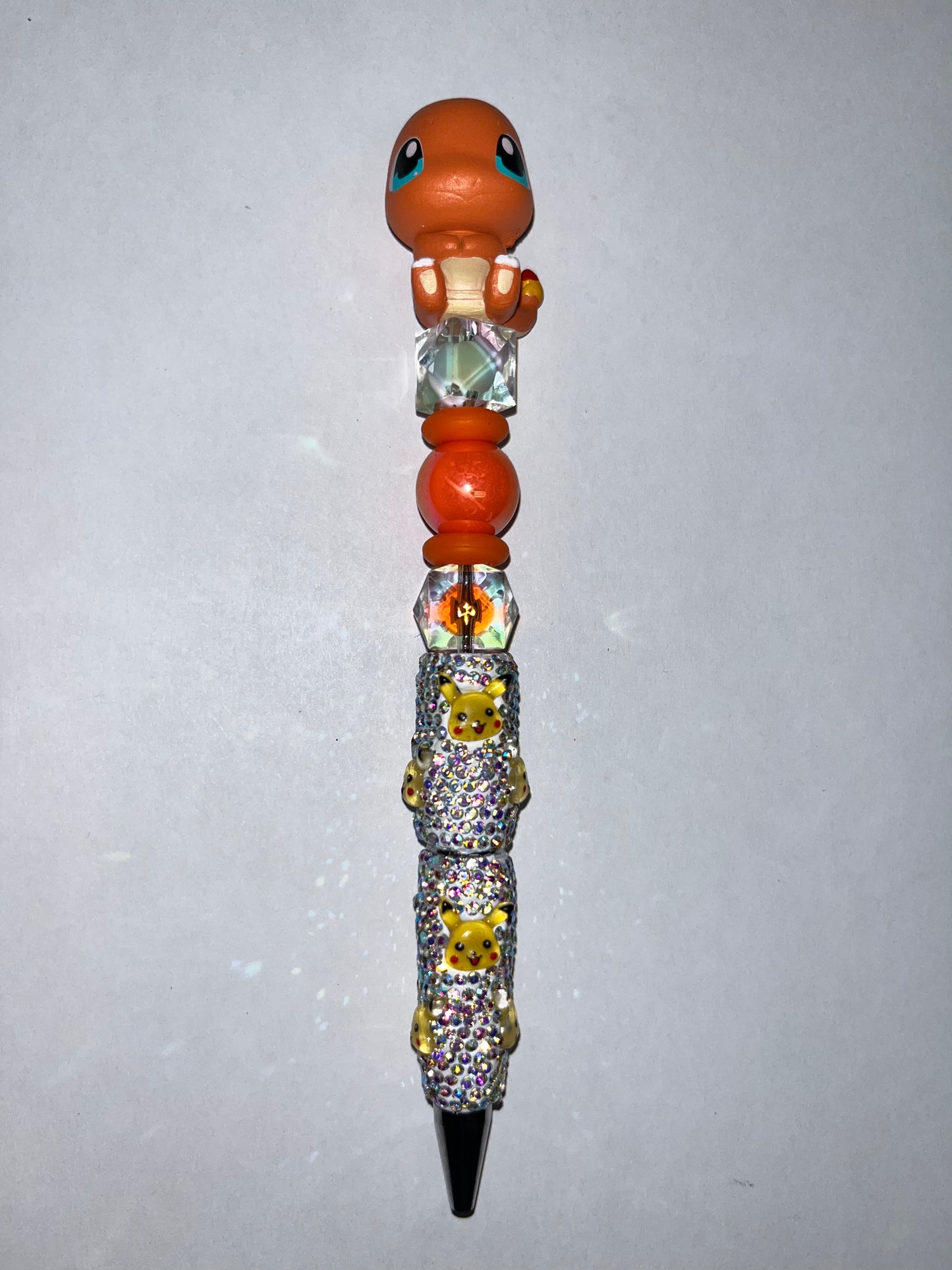 Charmander And Pikachu Rhinestone Pen