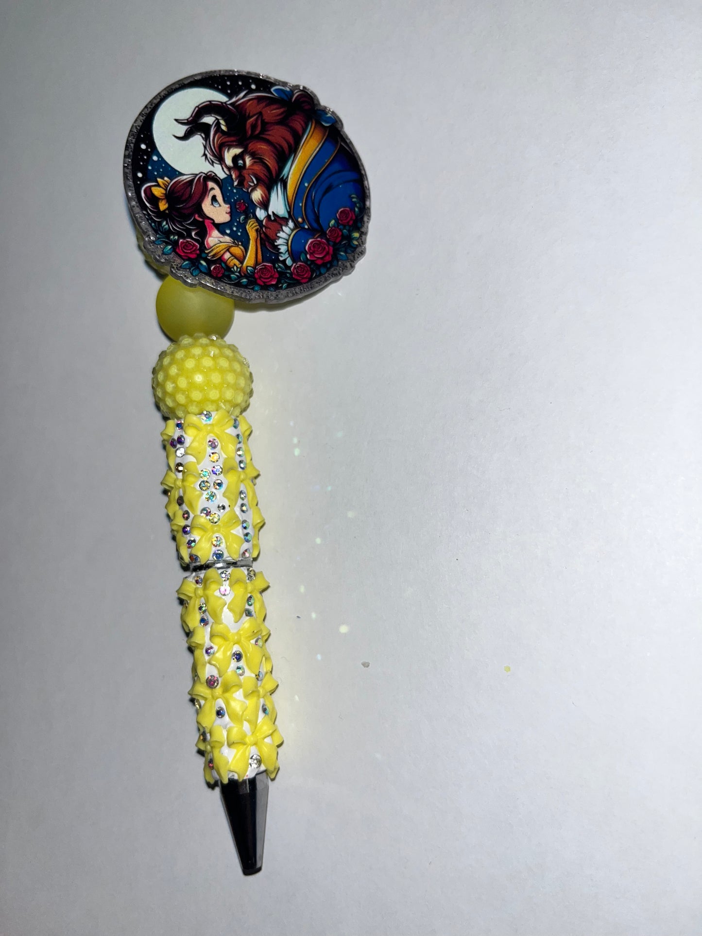 Beauty & The Beast Spinner Rhinestone Pen