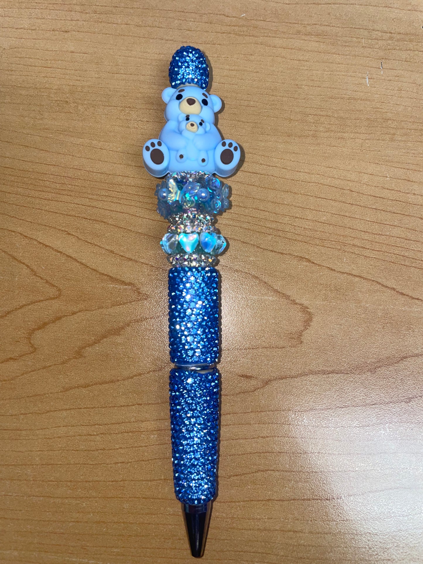 Mama and baby blue bear pen