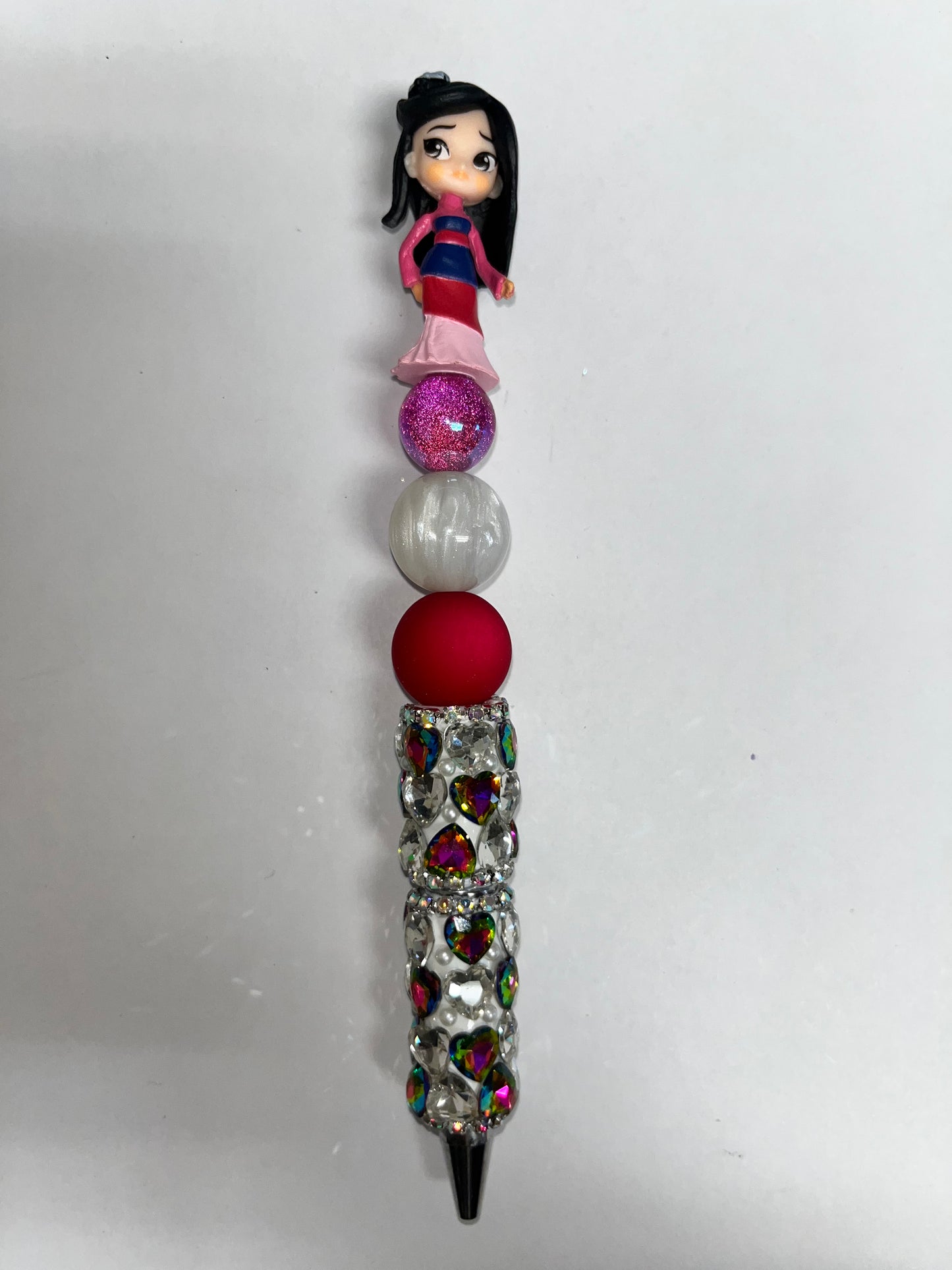 Mulan Heart Rhinestone Pen