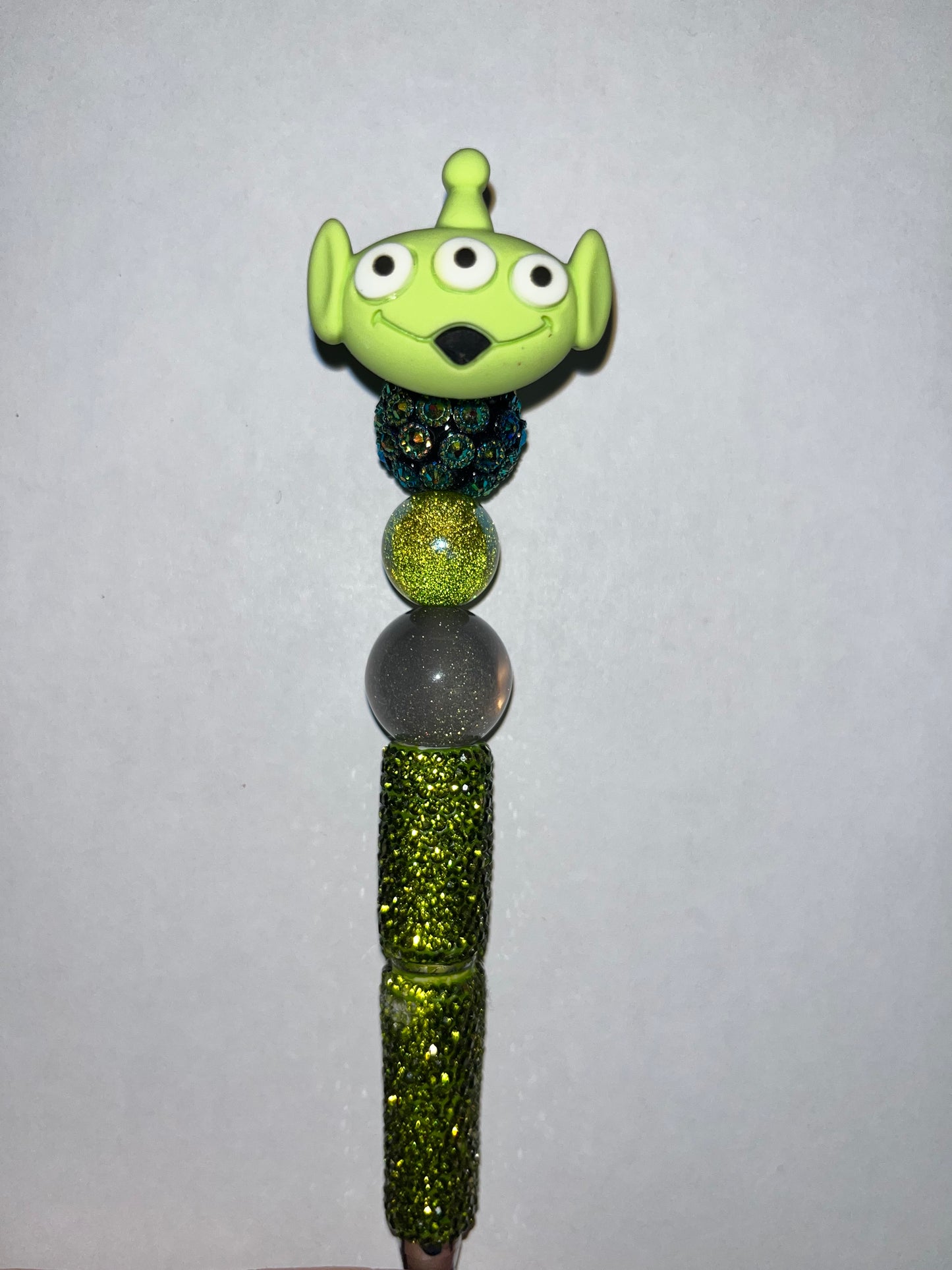 Alien Rhinestone Spinner Pen