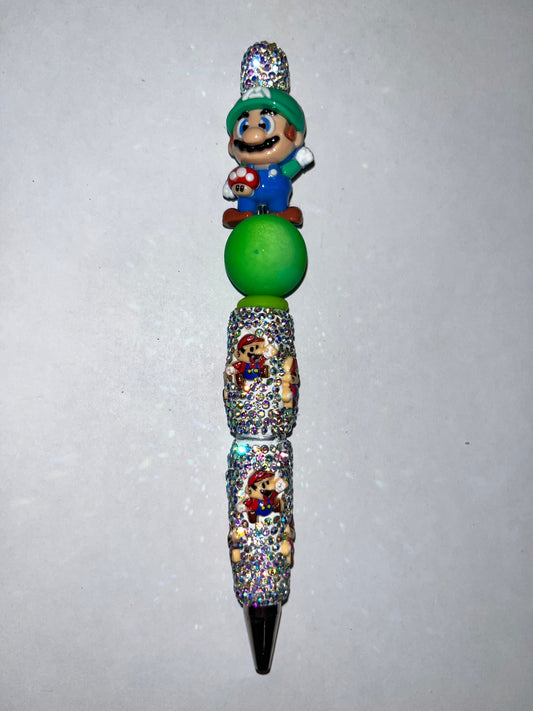 Luigi Rhinestone Pen