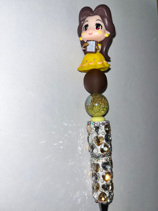 Belle Heart Rhinestone Pen