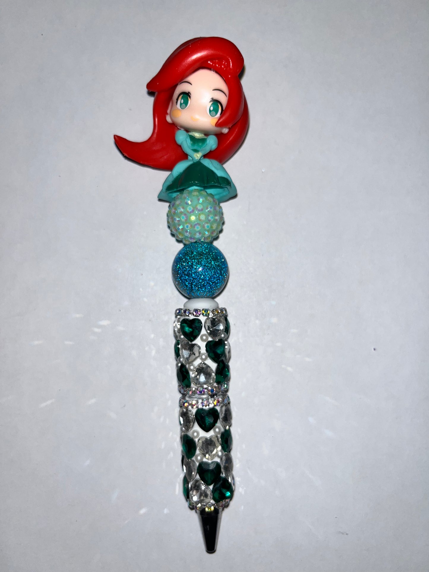 Ariel Heart Rhinestone Pen