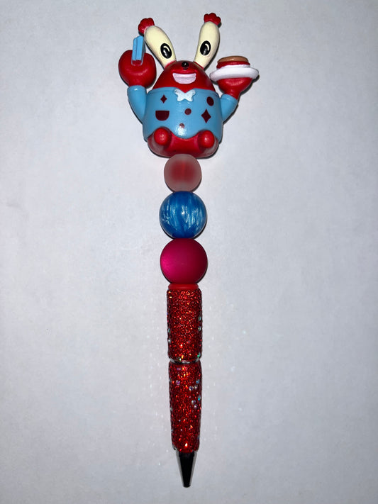 Mr Krabs Rhinestone Pen