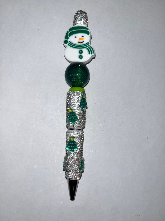 Snowman Rhinestone Pen