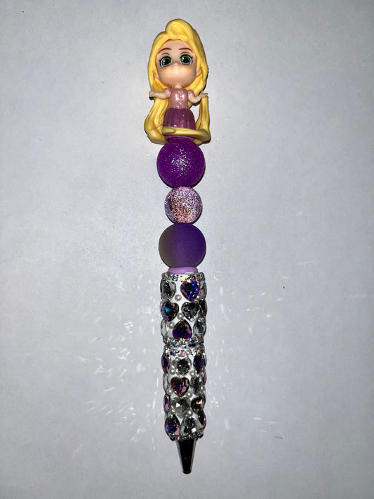 Rapunzel Heart Rhinestone Pen