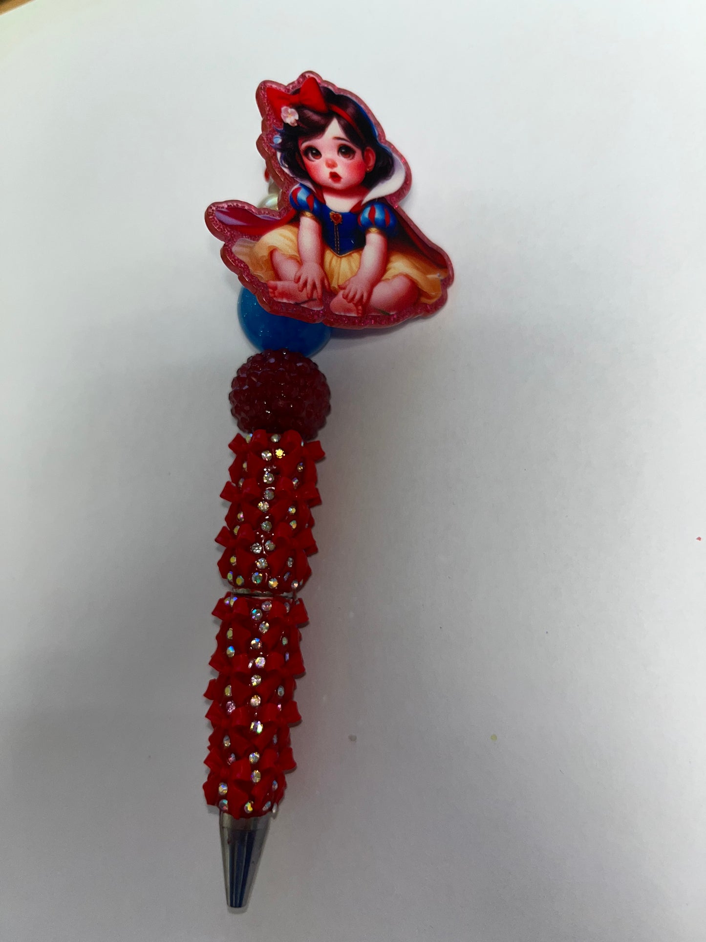 Snow White Spinner Rhinestone Pen