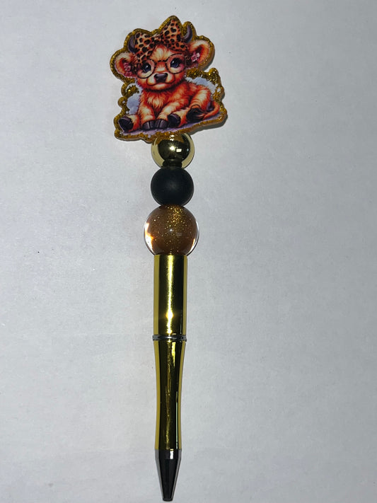 Baby Cow Gold Pen