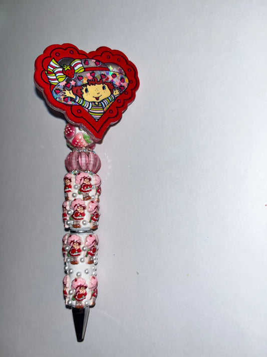 Strawberry Shortcake Spinner Rhinestone Pen