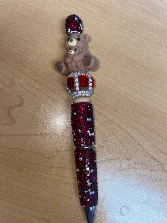 Mama baby bear Rhinestone Pen
